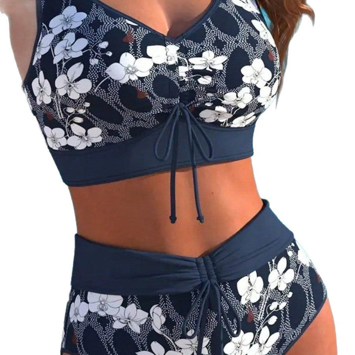 Damen Hochtailliertes Badeanzug-Set Drune