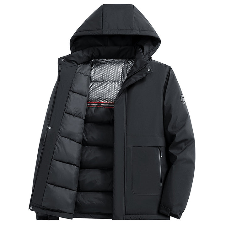 Herren Wasserabweisender Winterparka mit thermo-reflektierendem Steppfutter und Kapuze Drune