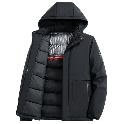 Herren Wasserabweisender Winterparka mit thermo-reflektierendem Steppfutter und Kapuze Drune