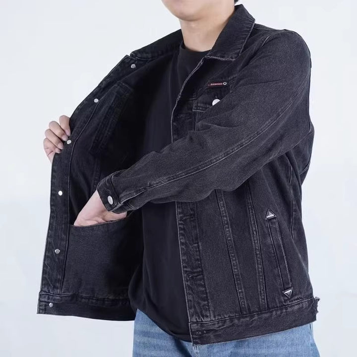 Herren Modische Jeansjacke Drune