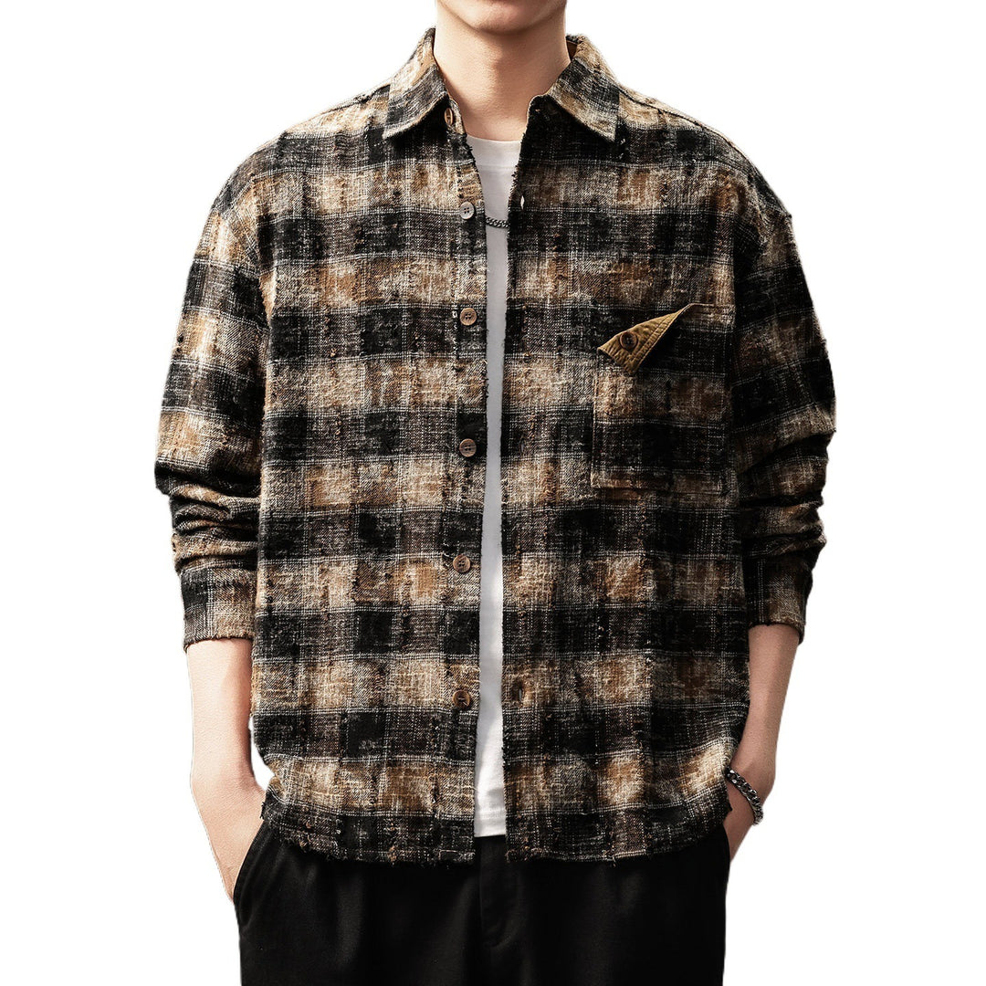 Herren Karierte Flanelljacke Drune