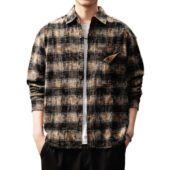 Herren Karierte Flanelljacke Drune