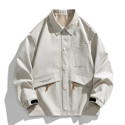 Herren Modische Utility-Jacke Drune