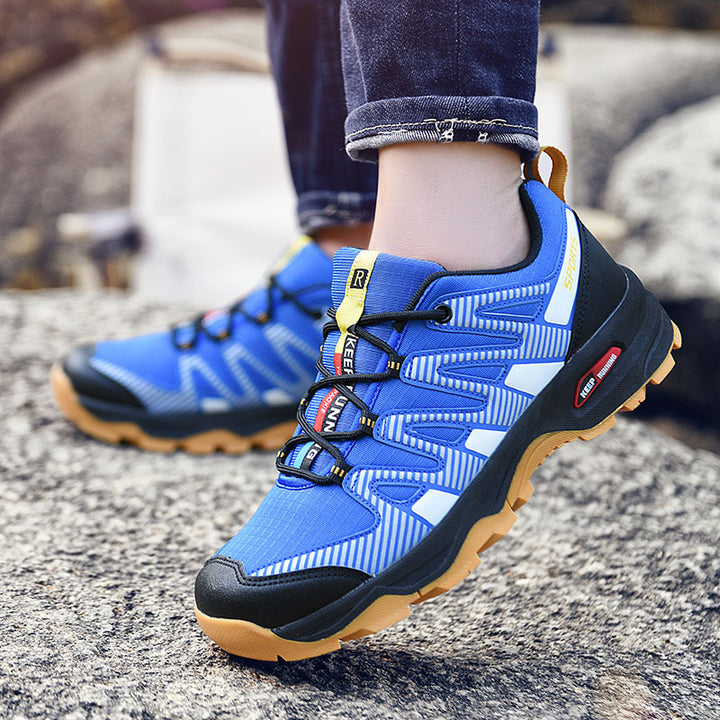 Herren sportlicher Outdoor-Adventure Sneaker mit verstärkter Zehenkappe und stoßdämpfender Wabensohle Drune