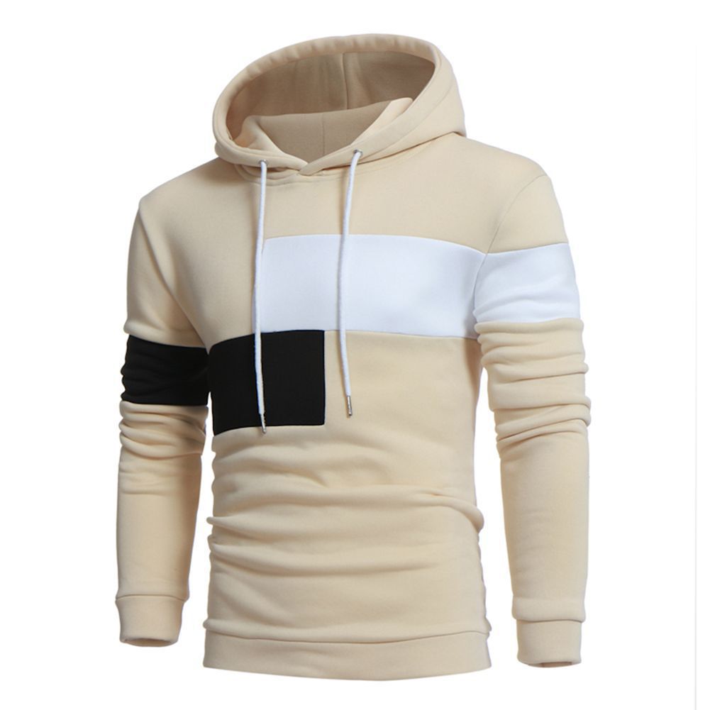 Herren sportlicher Kapuzenpullover mit Farbblockdesign Drune