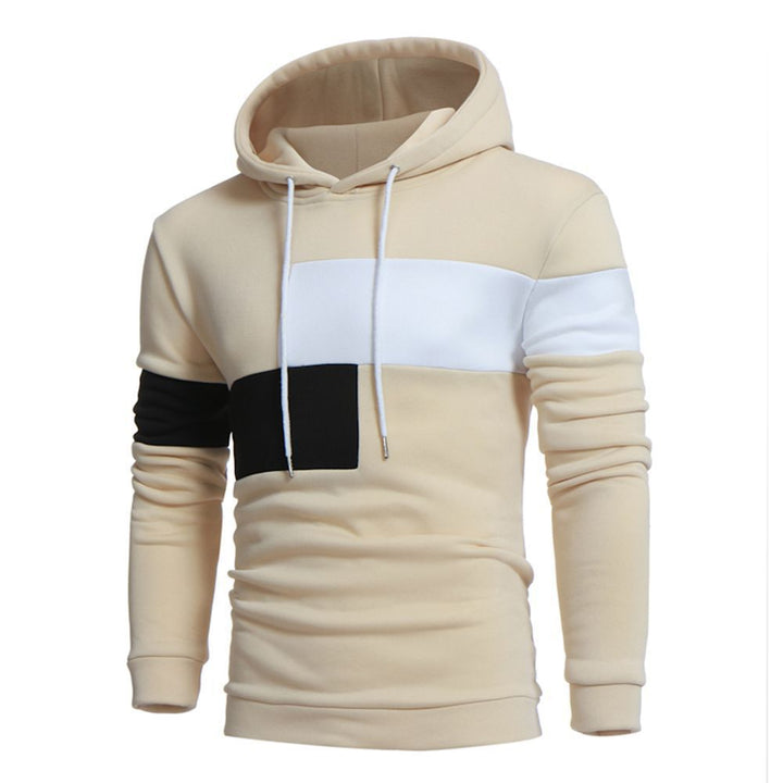 Herren sportlicher Kapuzenpullover mit Farbblockdesign Drune
