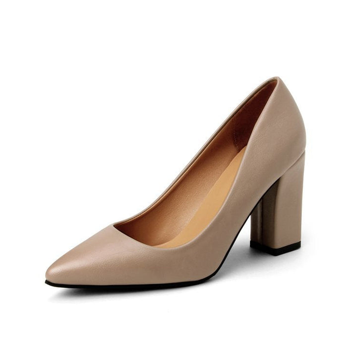 Damen elegante High Heels mit blockiertem Absatz Drune