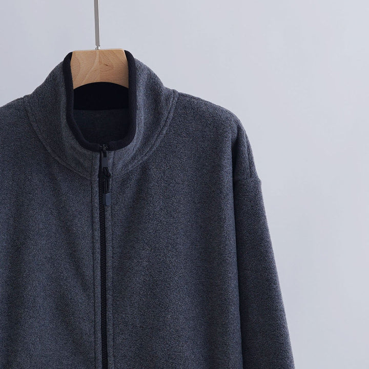 Damen Sportliche Fleecejacke mit hohem Kragen Drune