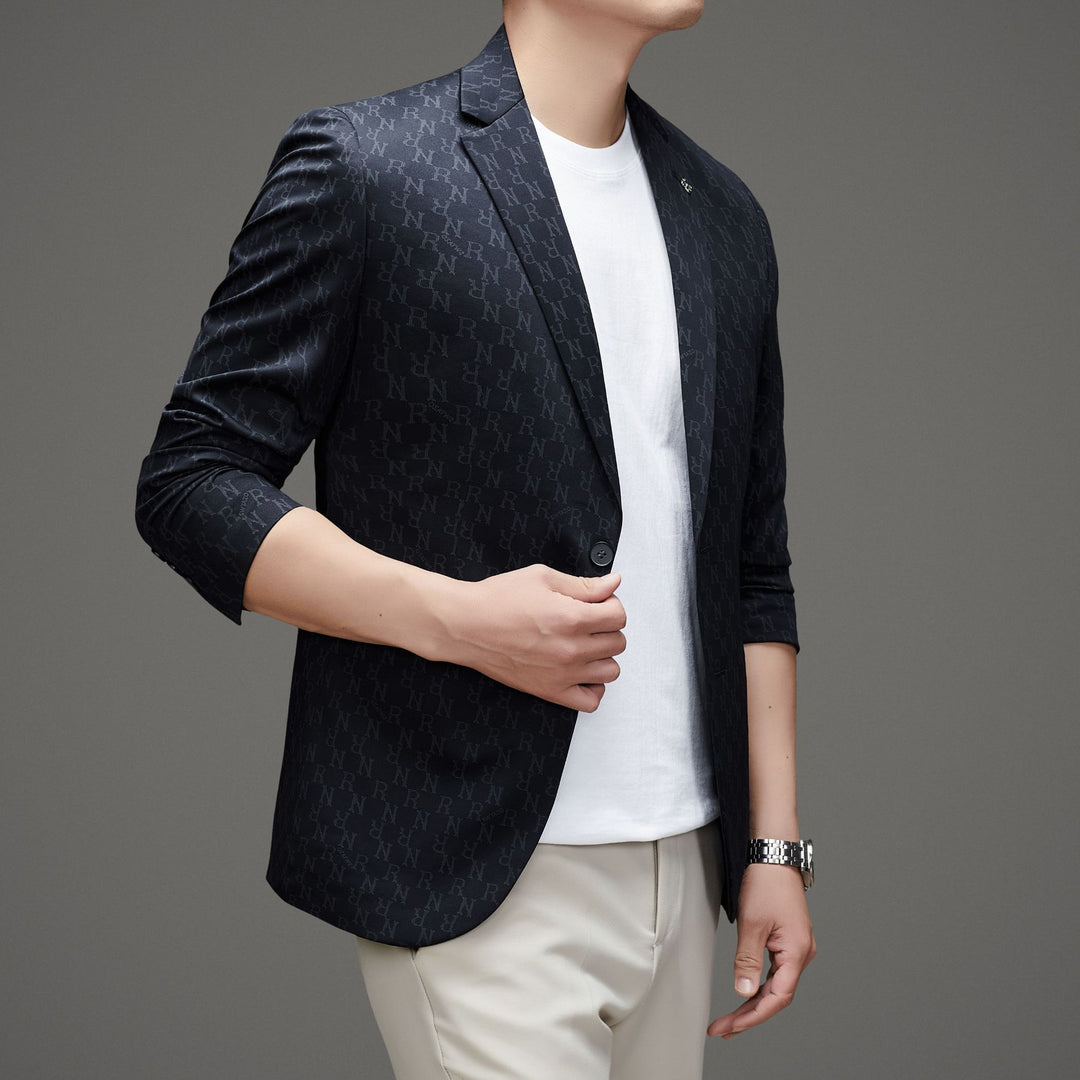 Herren Stylish Business Blazer mit eleganter Struktur und praktischen Taschen Drune