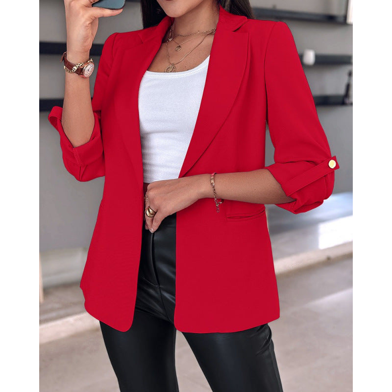 Damen Tailored Blazer mit hochmodischem Schnitt und asymmetrischen Ärmeln Drune