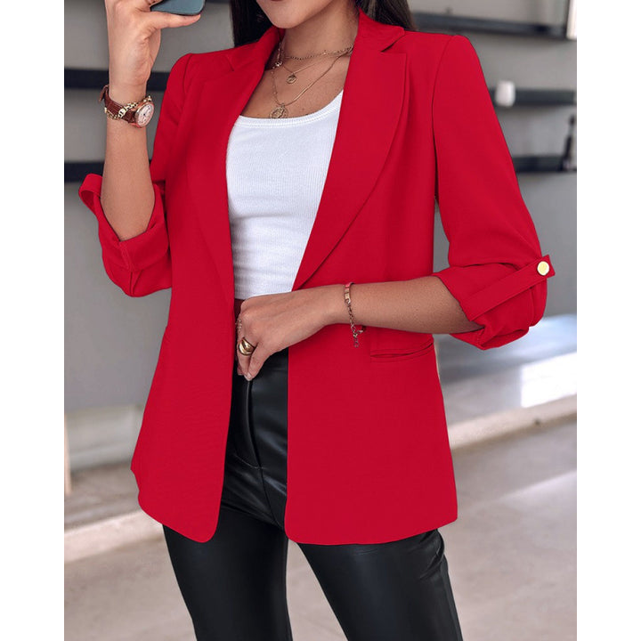 Damen Tailored Blazer mit hochmodischem Schnitt und asymmetrischen Ärmeln Drune