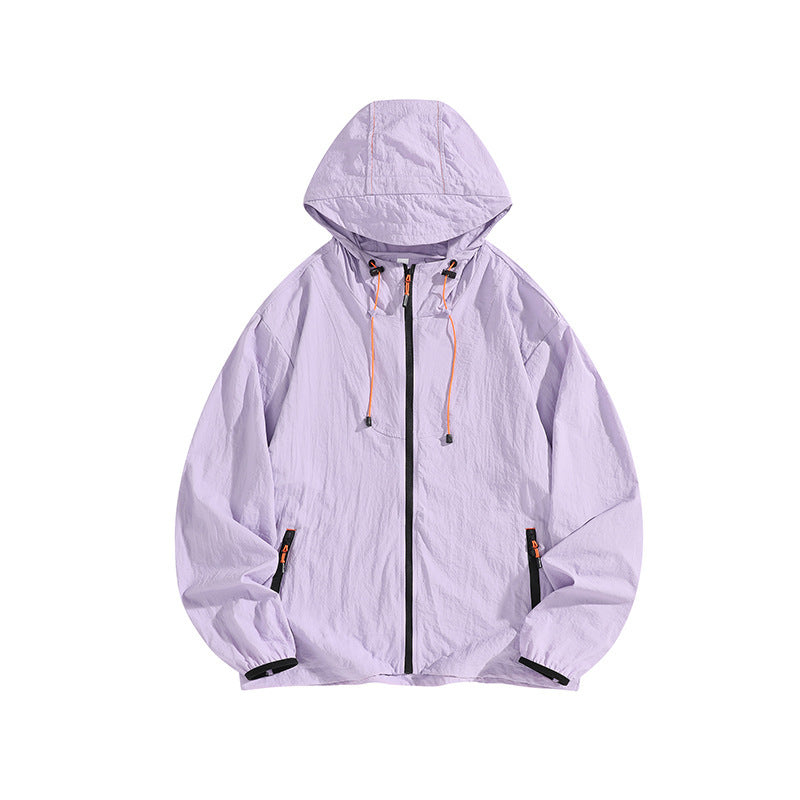 Herren Leichte Outdoorjacke mit Kapuze und praktischen Reißverschlusstaschen Drune