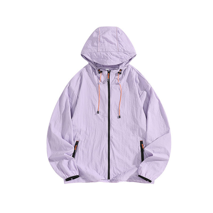 Herren Leichte Outdoorjacke mit Kapuze und praktischen Reißverschlusstaschen Drune