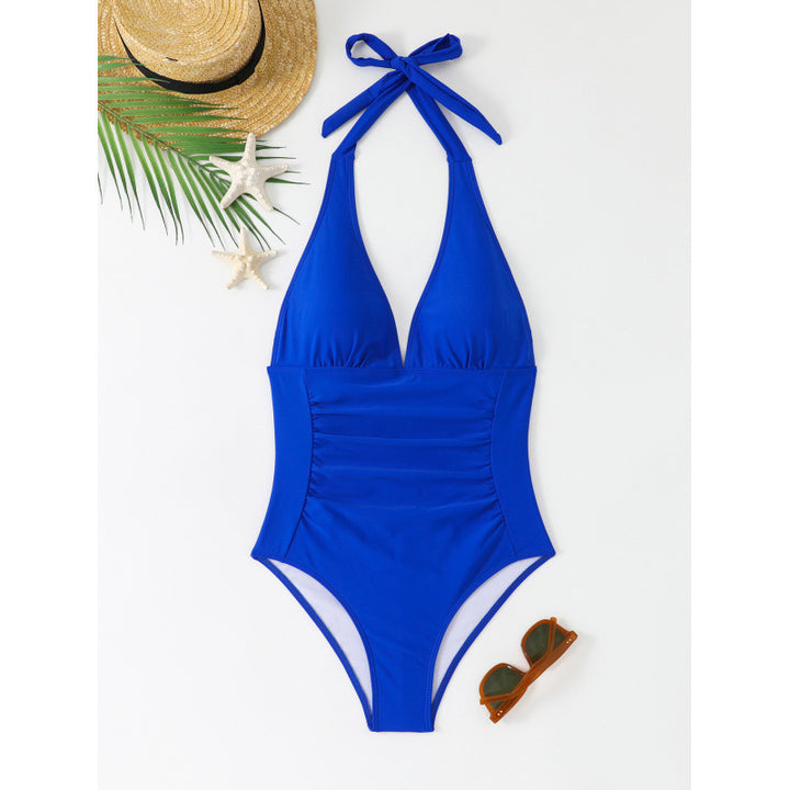 Damen Eleganter und femininer Badeanzug mit Blumendruck Drune