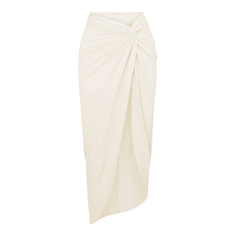 Damen Badeanzug mit raffinierten Drapierungen und eleganten Goldakzenten Drune