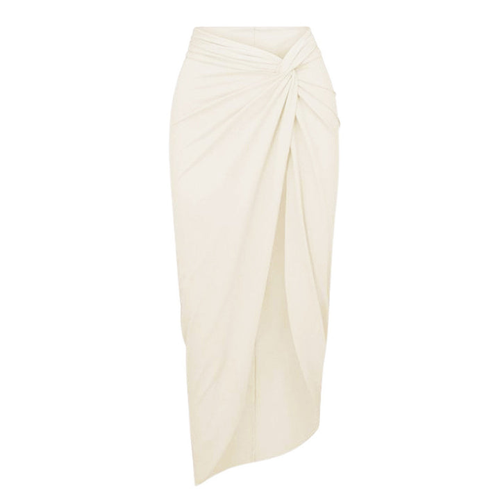 Damen Badeanzug mit raffinierten Drapierungen und eleganten Goldakzenten Drune