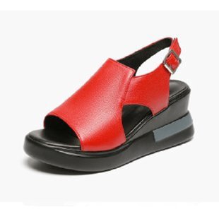 Damen Moderne Plateau‑Sandalette mit ergonomischem Memory‑Fußbett, verstellbarem Fersenriemen und rutschfester Gummisohle Drune