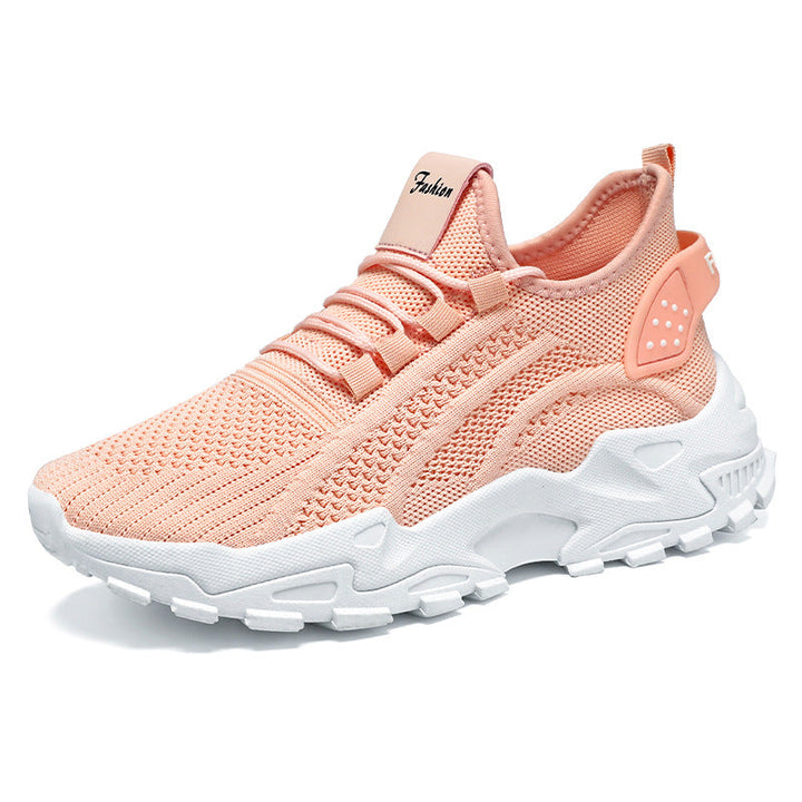 Damen Sportliche Sneaker mit atmungsaktiver Netzstruktur und dämpfender Sohle Drune