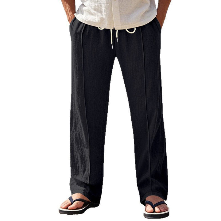 Herren lässige Strandhose mit verstellbarem Kordelzug und atmungsaktivem Material Drune
