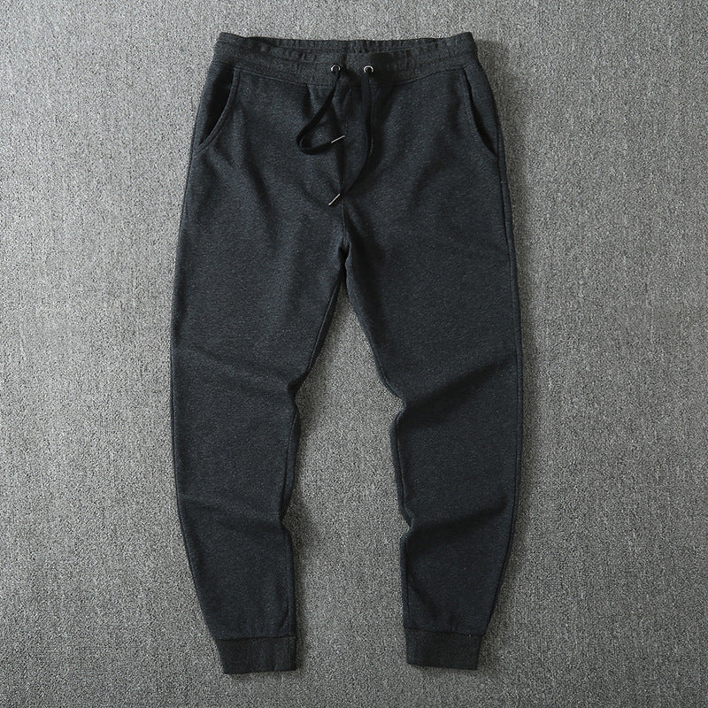 Herren Slim-Fit Fleece-Jogginghose mit elastischem Bund, Kordelzug und gekämmter Innenseite Drune