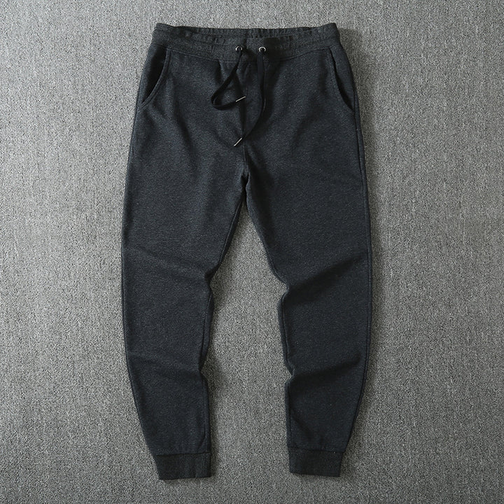 Herren Slim-Fit Fleece-Jogginghose mit elastischem Bund, Kordelzug und gekämmter Innenseite Drune