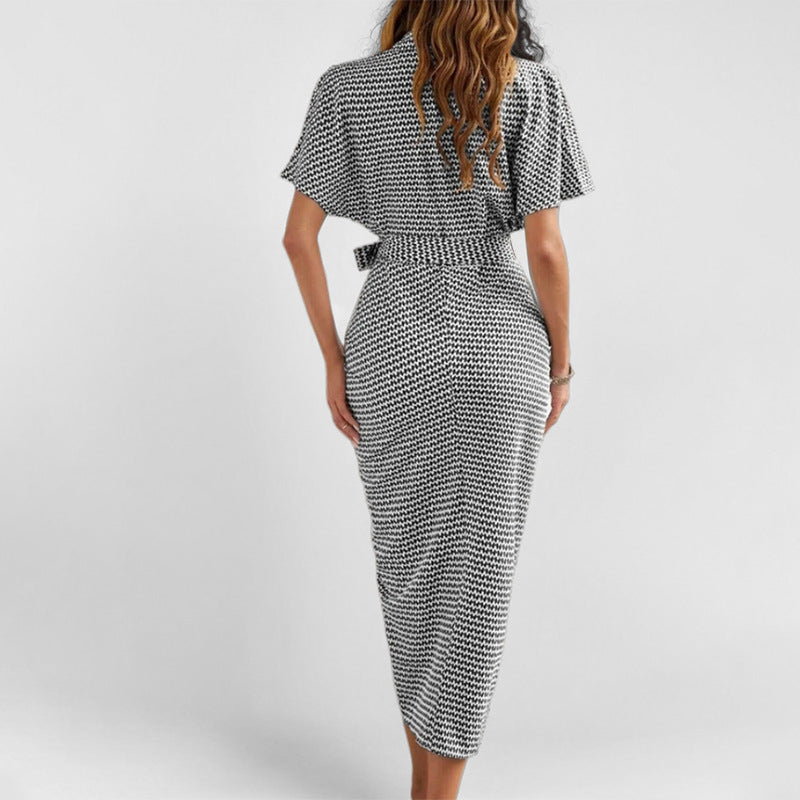 Damen Hemdblusenkleid mit tailliertem Schnitt Drune