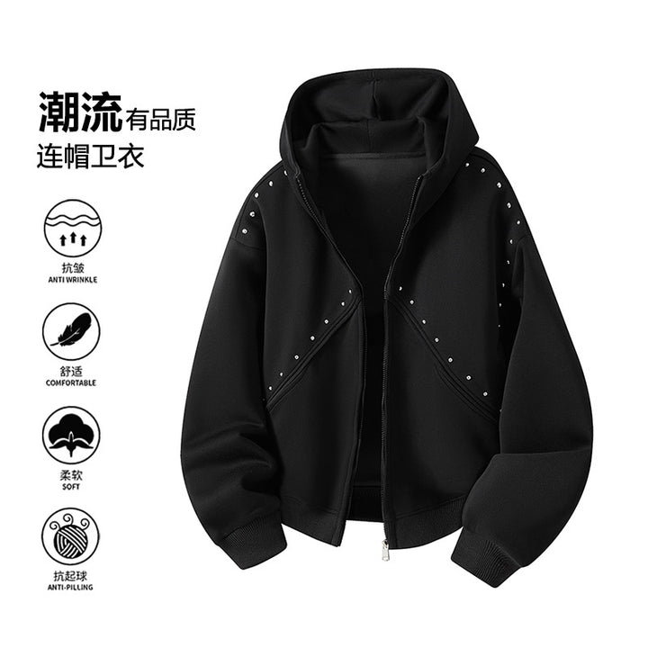 Damen Sportliche Sweatjacke mit Raffungen Drune