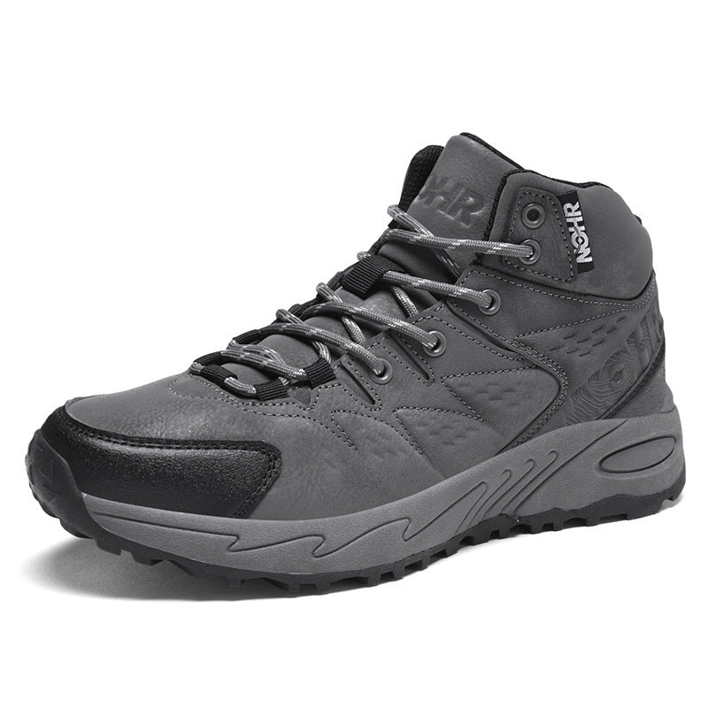 Herren nan robuster wasserabweisender Trekkingstiefel mit mittlerer Schafthöhe und rutschfester Profilsohle Drune
