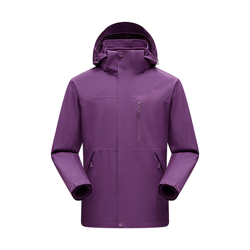 Herren Wasserabweisender Winterparka mit abnehmbarer Kapuze und getapten Nähten Drune