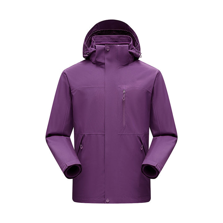 Herren Wasserabweisender Winterparka mit abnehmbarer Kapuze und getapten Nähten Drune