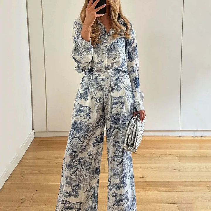 Damen Jumpsuit mit floralen Mustern und eleganter Passform Drune