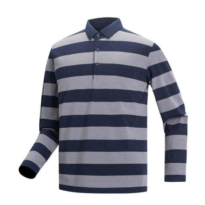 Herren Langarm Polo-Shirt Drune