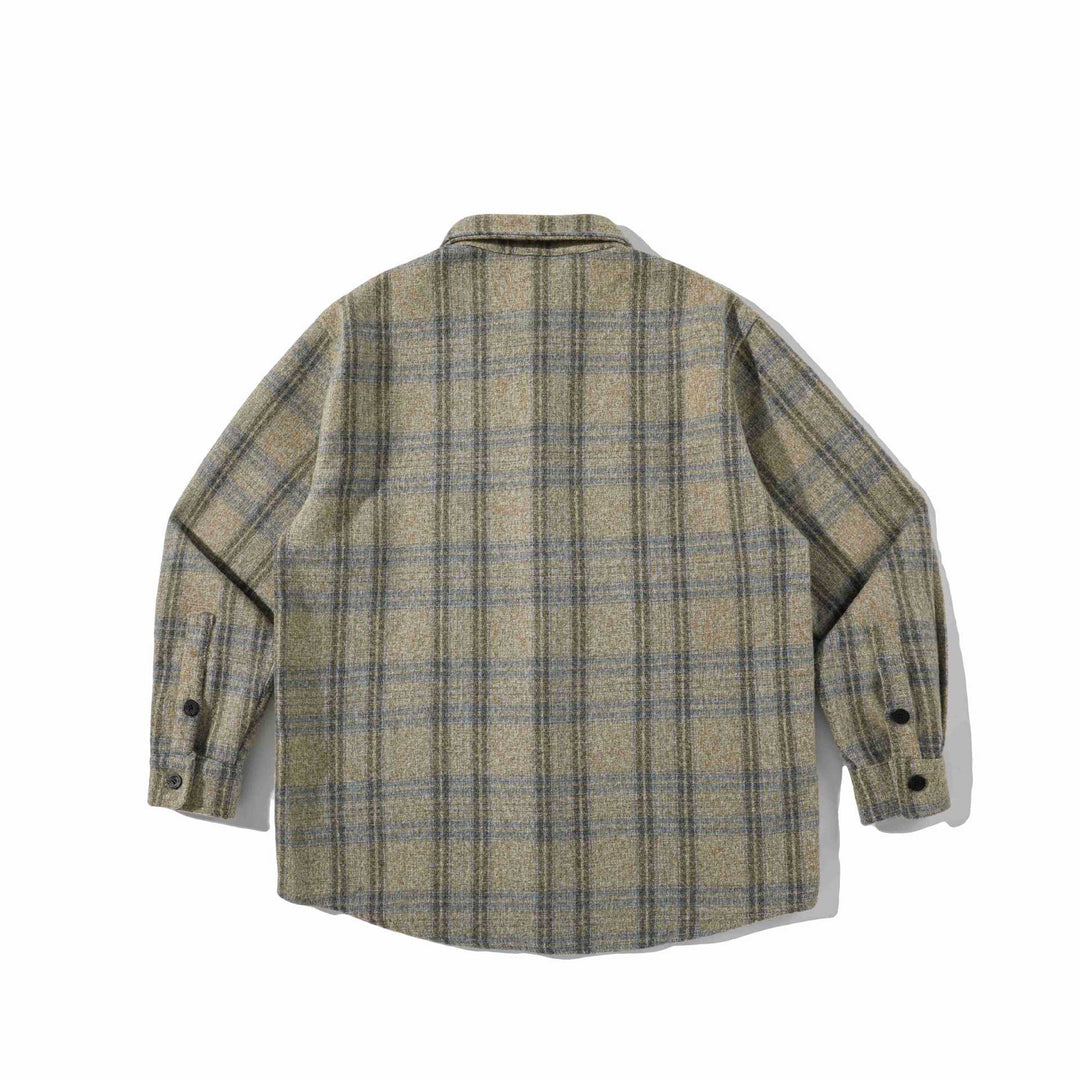 Herren Overshirt aus Wollmischung mit Karomuster Drune