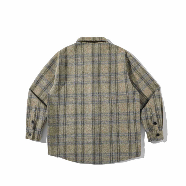 Herren Overshirt aus Wollmischung mit Karomuster Drune