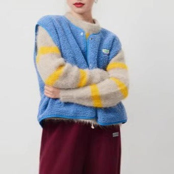 Damen modische Weste mit Fleece-Futter und praktischen Taschen Drune