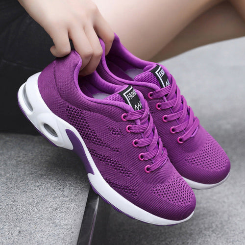 Damen Leichte und atmungsaktive Sportschuhe mit dämpfender Sohle Drune