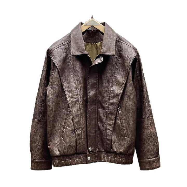 Herren Modische Kunstlederjacke Drune 1788342540