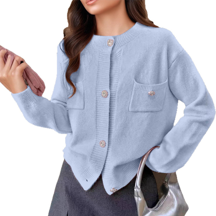 Damen Strickjacke mit eleganten Knopfdetails und praktischen Taschen Drune