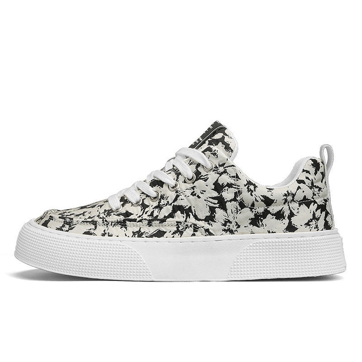 Damen Modische Sneakers mit floralem Muster und rutschfester Sohle Drune