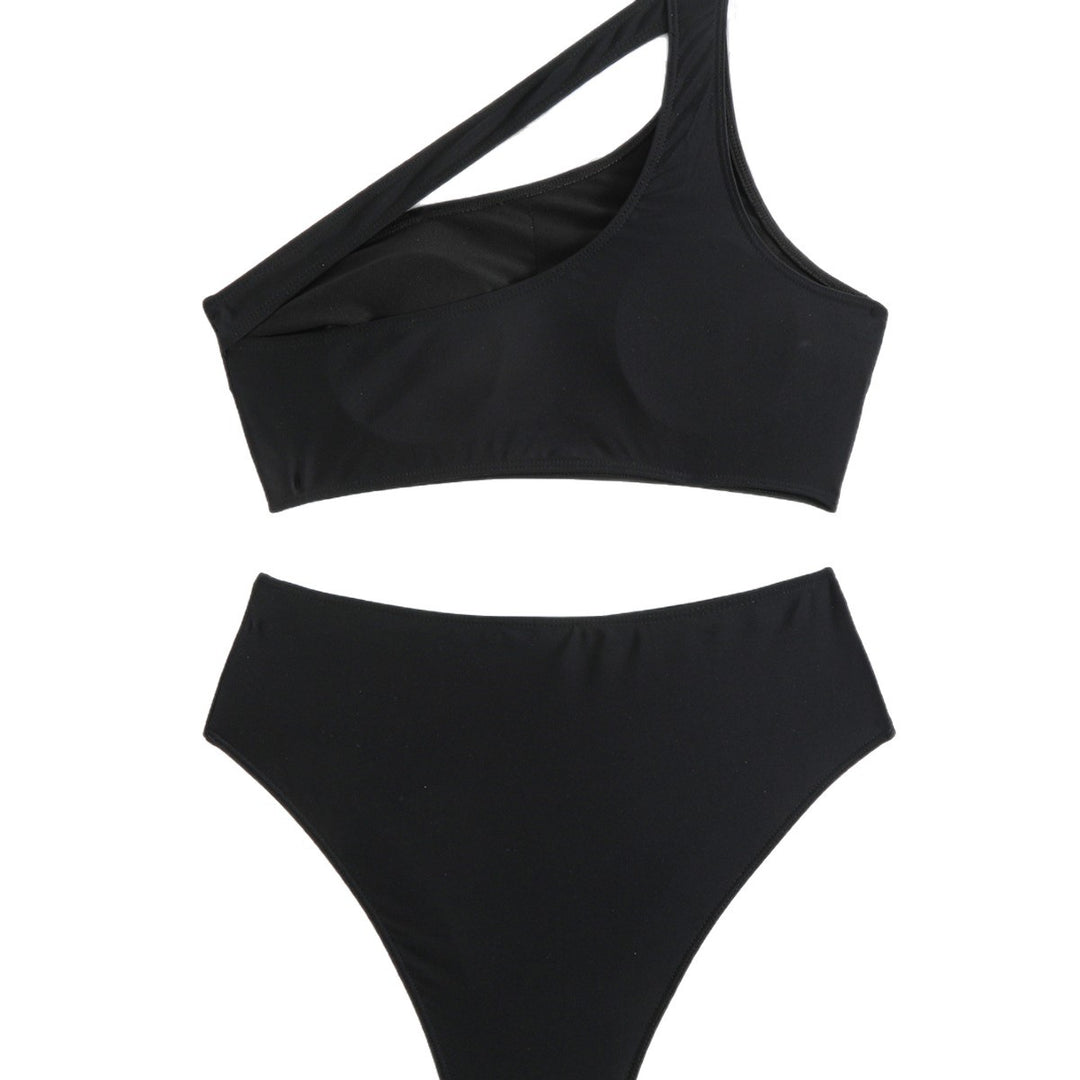 Damen Einseitiger Bikini mit dekorativer Schleife Drune