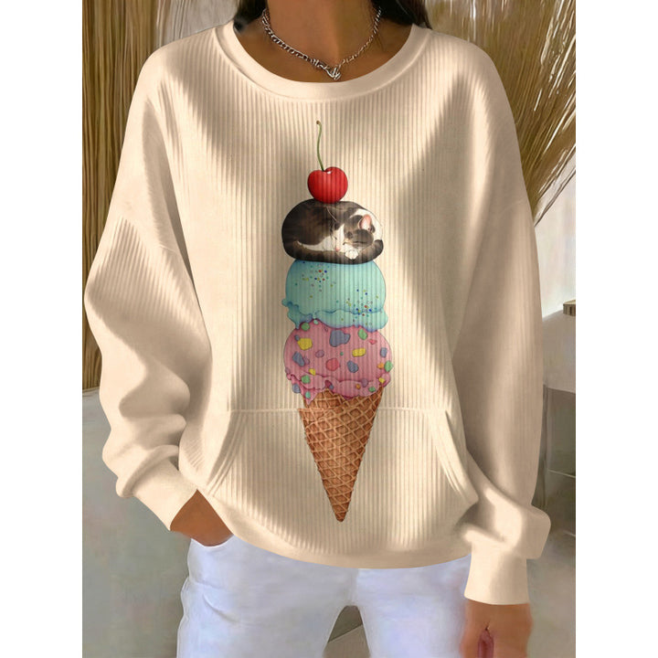 Damen Gemütlicher Pullover Drune