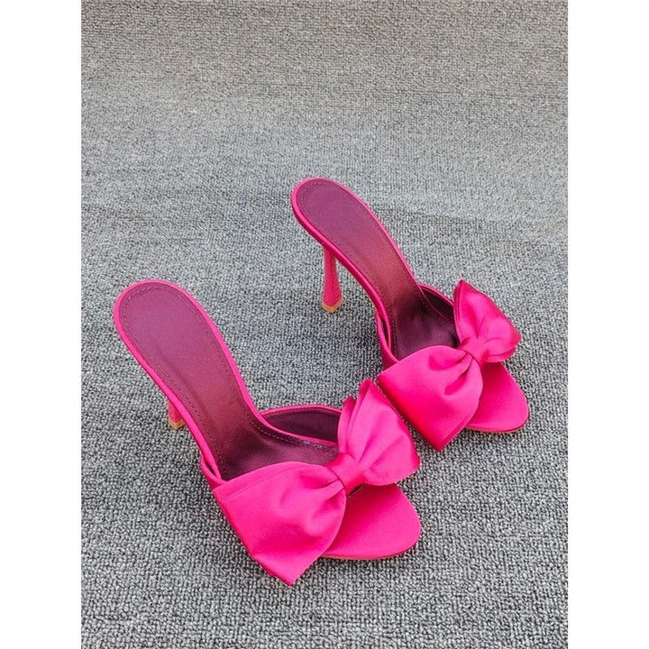 Damen High Heel Sandalen mit kunstvollem Schleifendesign Drune
