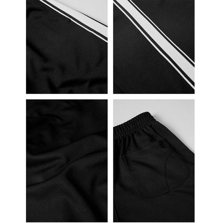 Herren sportliche Trainingshose mit seitlichen Streifen Drune