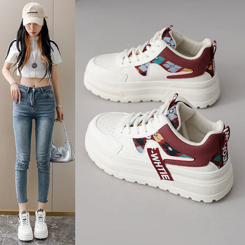 Damen Plateau-Sneaker mit trendigem Design und ergonomischer Dämpfung Drune
