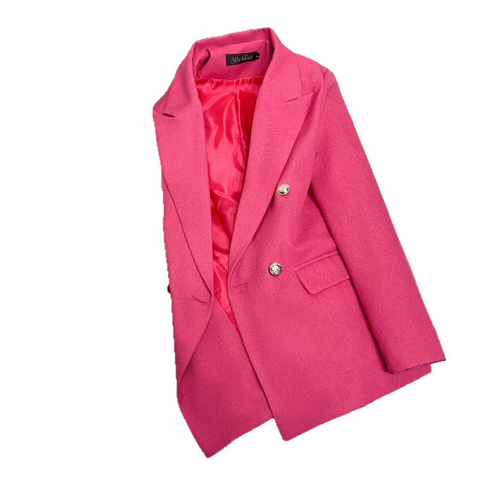 Damen Moderner Doppelt Knopfgesteckter Blazer Drune