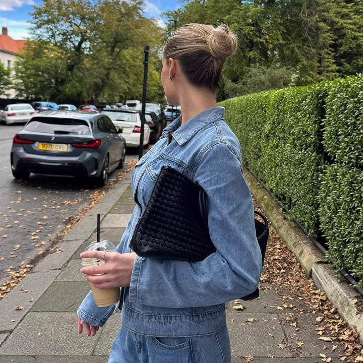 Damen Taillierte Jeansjacke mit konturierenden Abnähern Drune