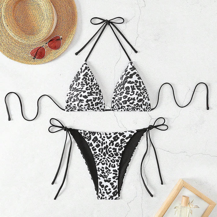 Damen Triangel-Bikini mit aufregendem Animal-Print Drune