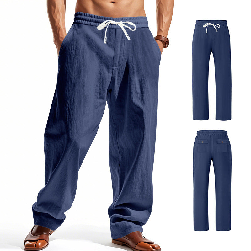 Herren Bequeme Freizeithose mit verstellbarem Bund und praktischen Taschen Drune