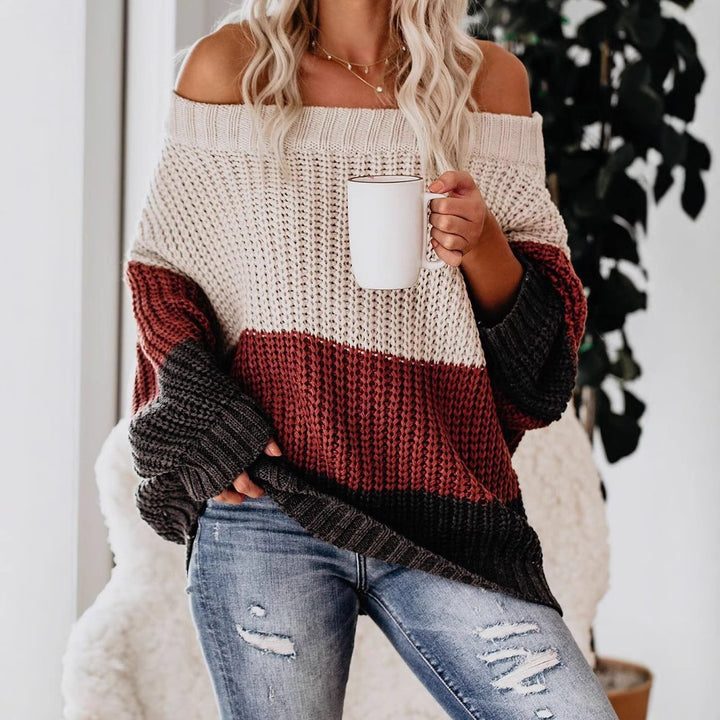 Damen lässiger Strickpullover Drune