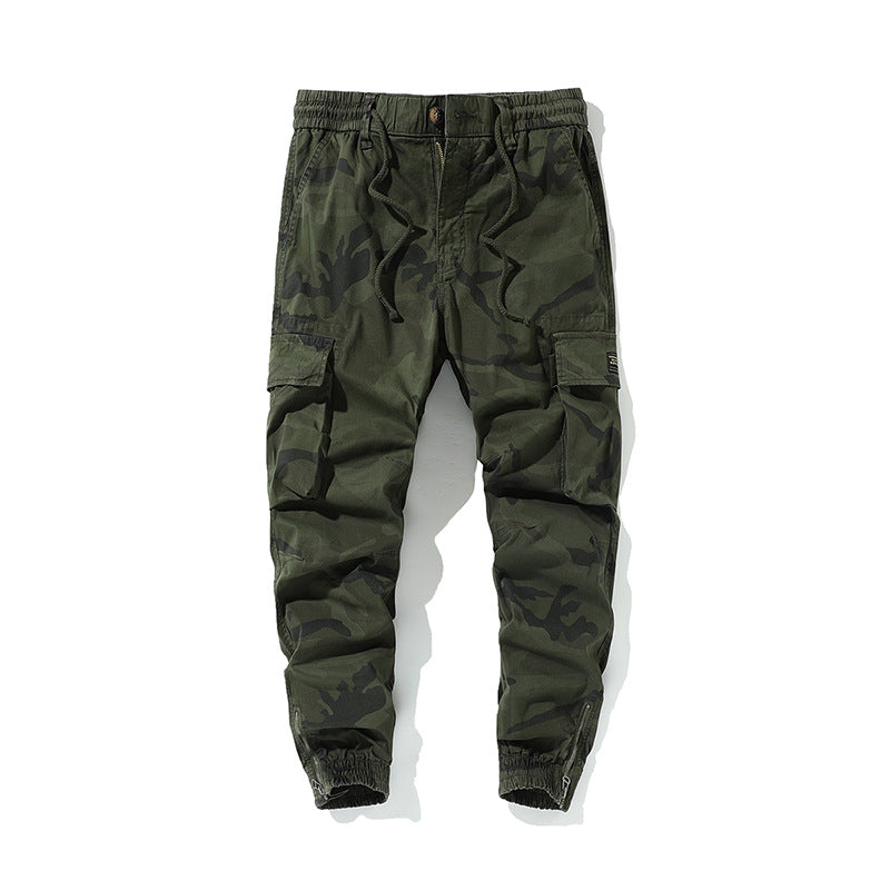 Herren Cargojogger mit Tarn-Canvas, Komfort-Tunnelzug und großen Klappfächern Drune